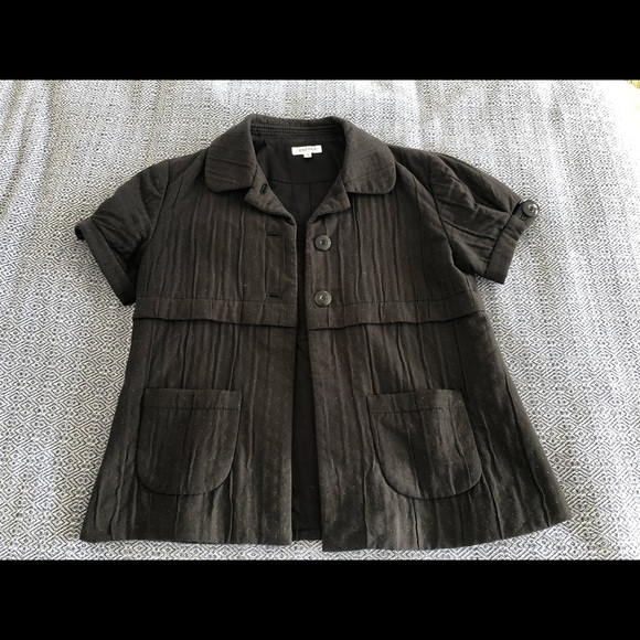 Generra black quilted buttoned jacket size small - Picture 9 of 10